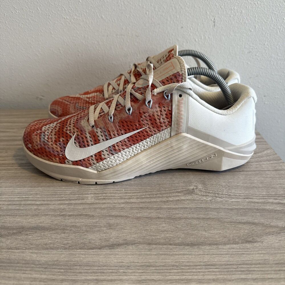 Nike Metcon‎ 6 Shoes Womens Sz 11 Desert Sand White Athletic Trainers Sneakers